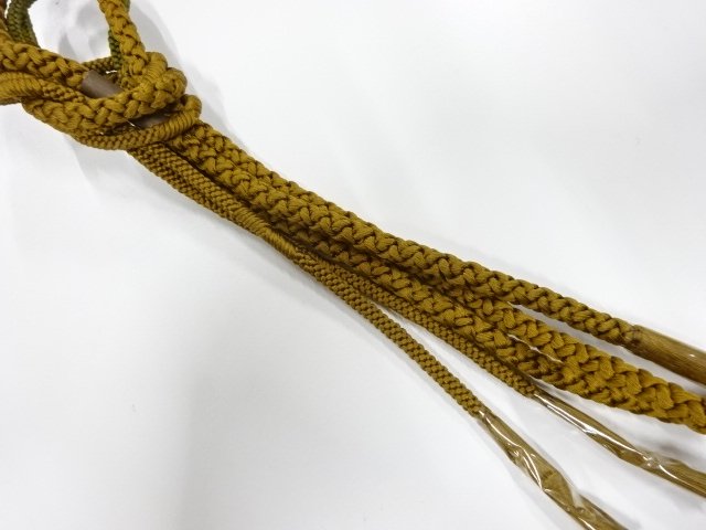 JAPANESE KIMONO / UNUSED HAND-TIED OBIJIME